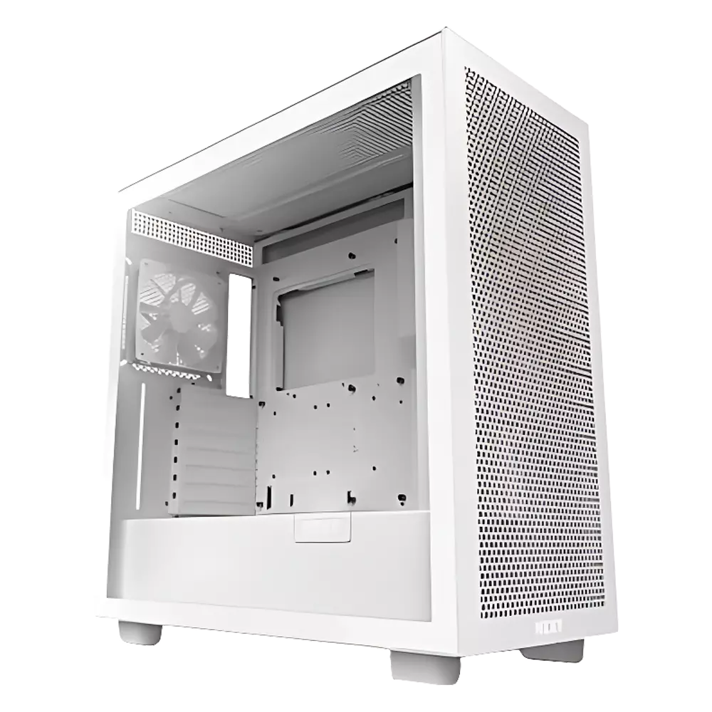 NZXT H7 Flow ATX Mid Tower | Gaming Case White in Saudi Arabia